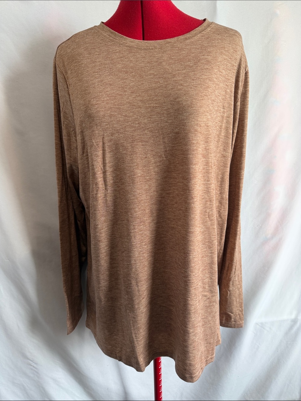Women’s Long Sleeve Crewneck Tee - Brown